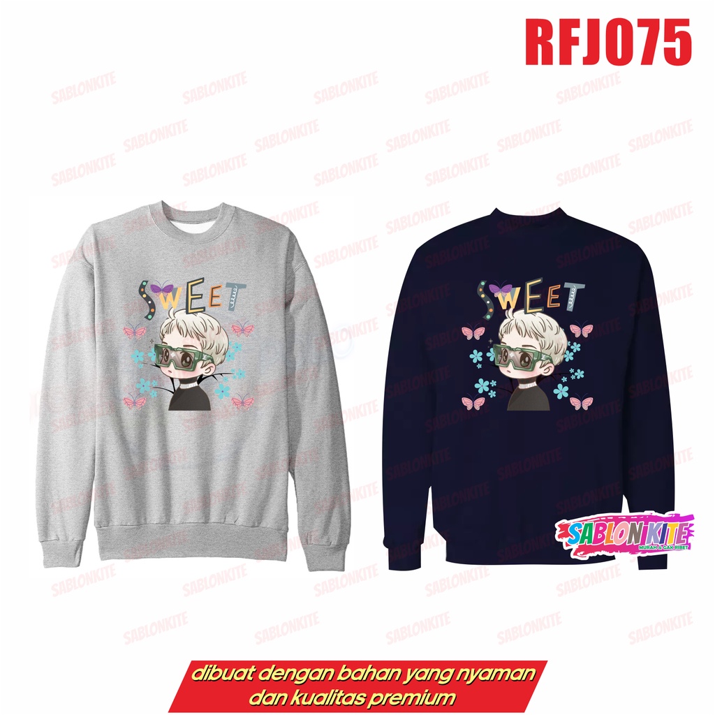 MURAH!!! SWEATER HOODIE KPOP JHOPE SMILE RFJ075 UNISEX