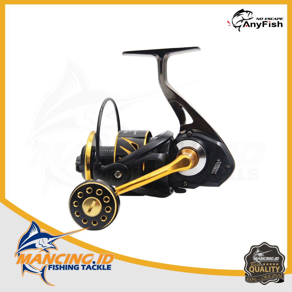 Anyfish VERITAX HPX Power Handle Fishing Reel Metal Spool Alat Pancing Sungai Danau Muara Murah