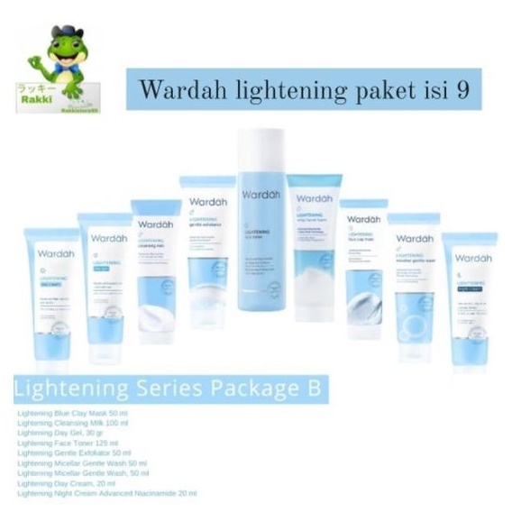 ❣️Rakkistore99❣️Paket Wardah Lightening Series isi 9pcs