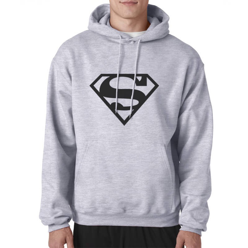 Jaket Hoodie SUPERMAN Hitam Abu All Size - Big Size - Size S M L XL XXL XXXL XXXXL XXXXXL/Cowok Cewk