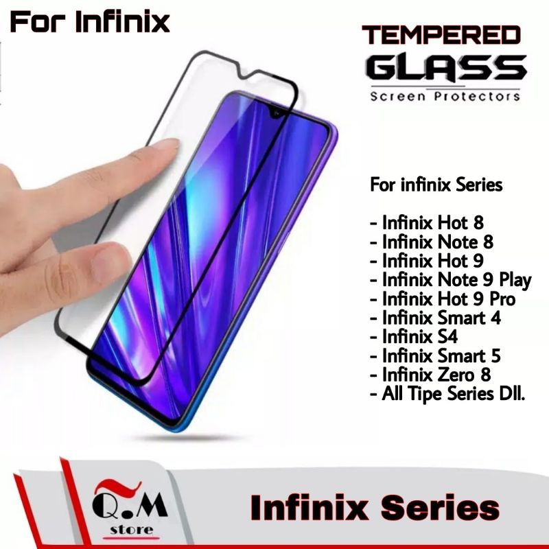 Tempered Glass INFINIX HOT 11S NFC / SMART 6 / Note 10 Pro / HOT 10S / 10 / 8 / HOT 11 PLAY / 9 / 10 / 9 PLAY / Smart 5 / Hot 9 Pro / Zero 8