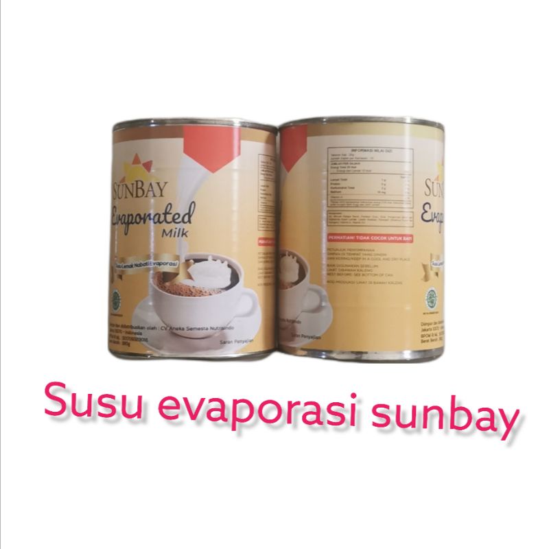 Susu SUNBAY Evaporated / Susu SUNBAY Evaporasi