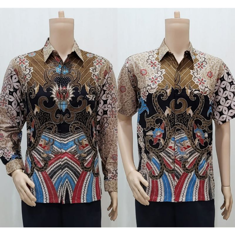 Baju Pria Kemeja Batik Giovani Cream