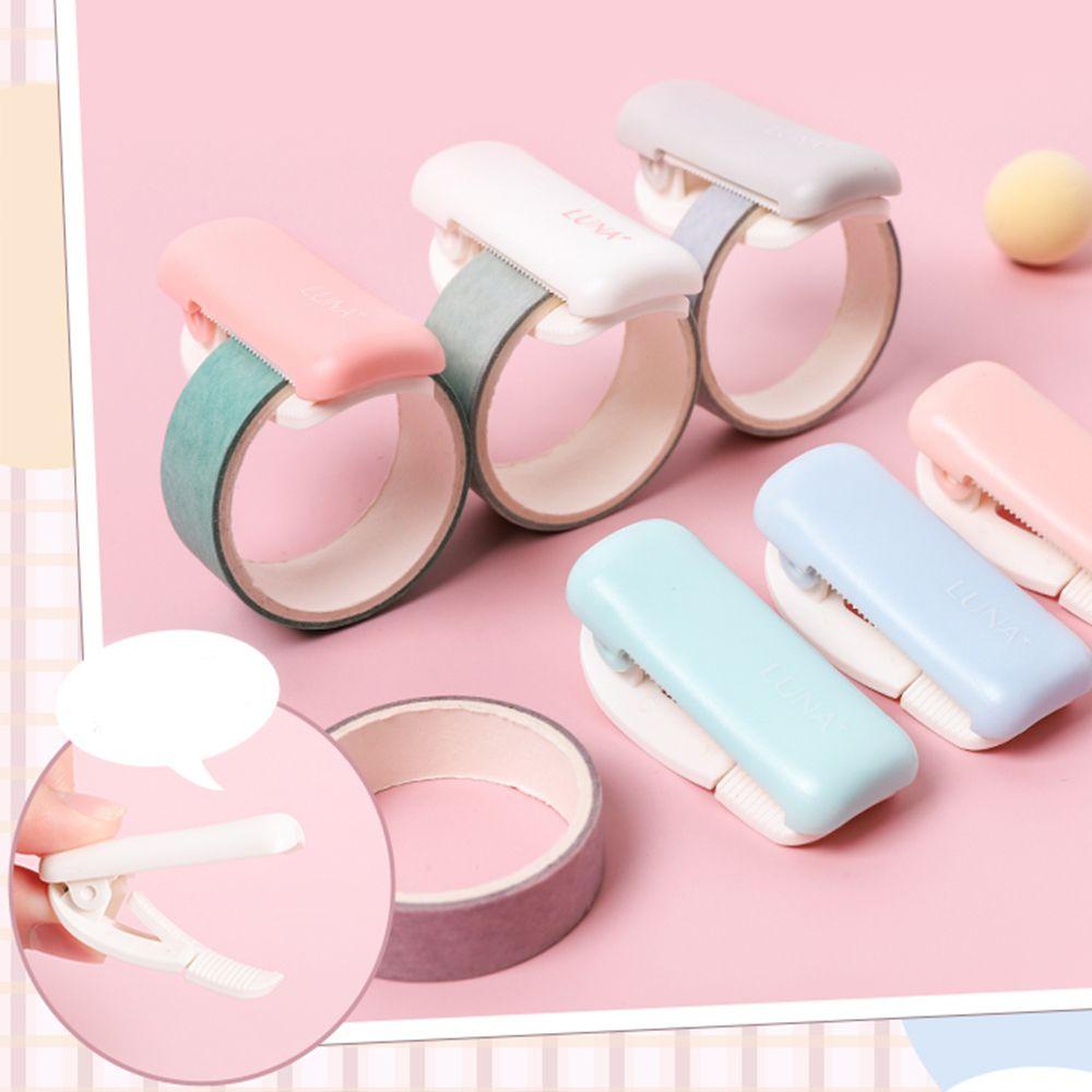 [Elegan] Masking Tape Cutter Mini 1pc DIY Kerajinan Seni Stiker Permen Warna Tape Organzier