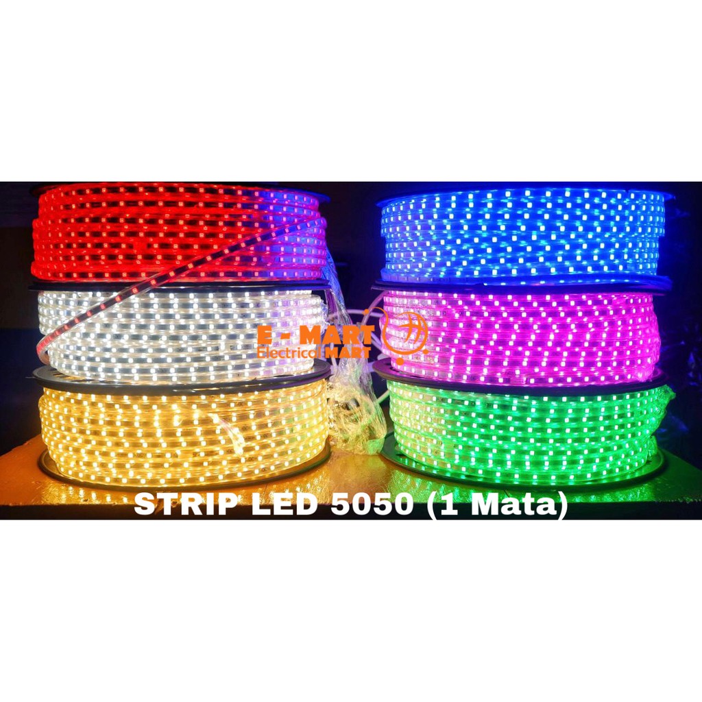 [1METER] Lampu LED Strip Selang 5050 AC 220V OUTDOOR / LED SELANG / Lampu LED Sembunyi / LED TIKTOK