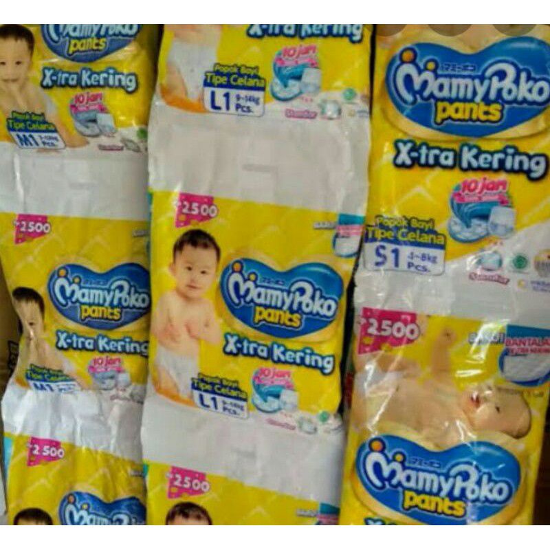 pampers mamypoko L rencengan isi 10
