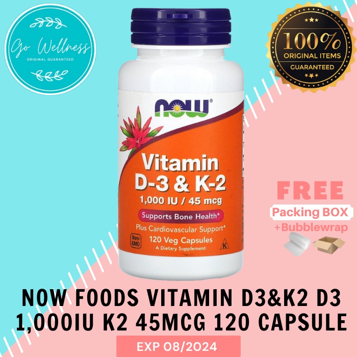 now foods vitamin d3 k2 1000 iu 120 capsules