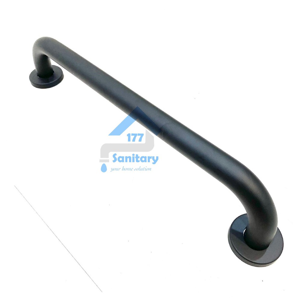 Gagang bathtub HITAM 60cm stainless 60HT pipa 1inch-Handle pegangan kamar mandi bakip grab grip bar black matte stenlis /S14