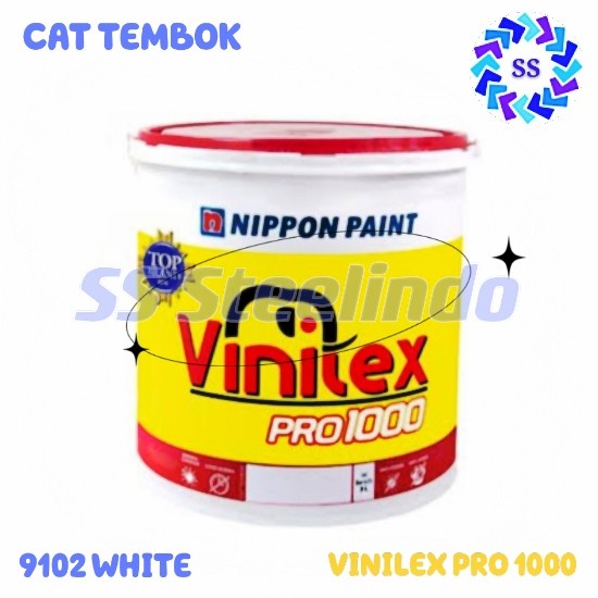 Jual CAT TEMBOK VINILEX PRO 1000 9102 WHITE GALON 4,5KG - PAIL 22,5KG ...