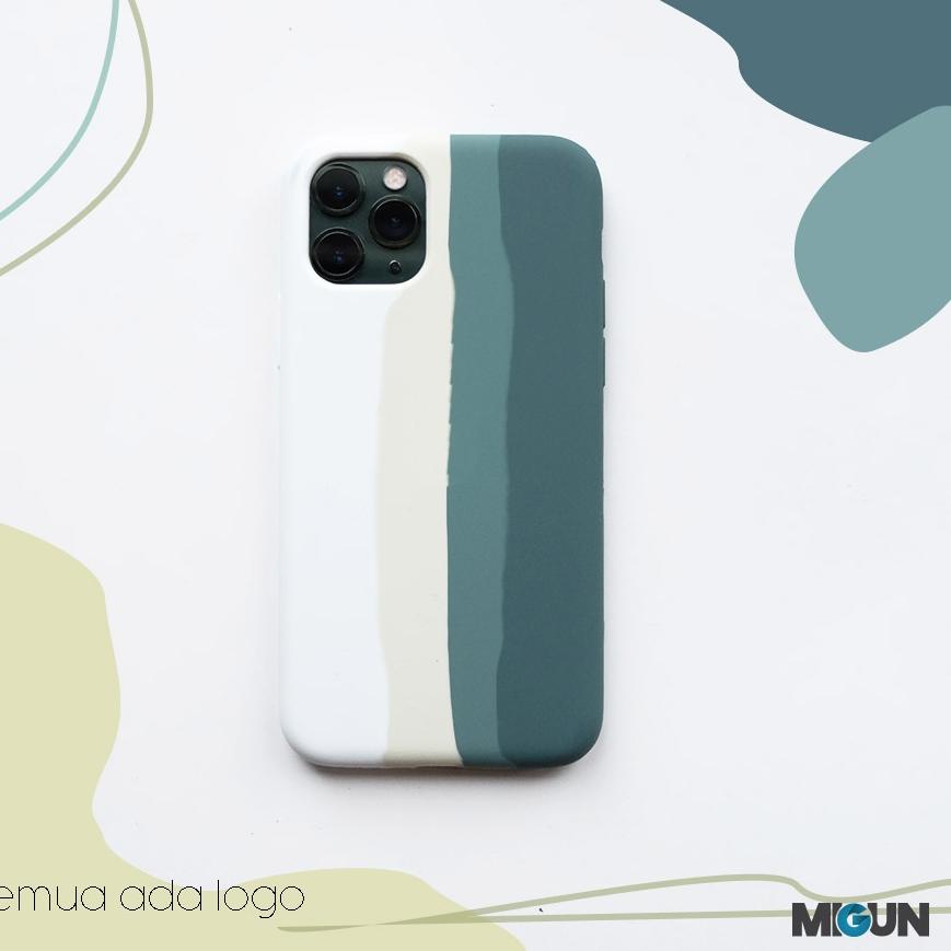 elua Original Stripe Midnight Green Case - FULL COVER - Iphone 6 7 8 6+ 7+ 8+ X XR XSMAX 11 PROMAX a