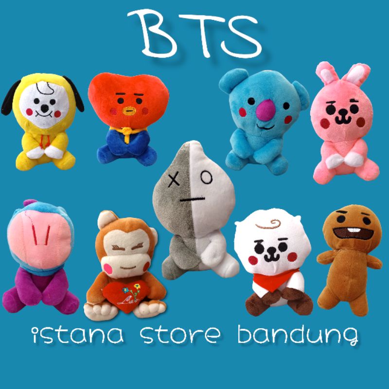 Boneka BT21 BTS Cute Baby Sitting BTS Lucu Unofficial Label SNI Murah