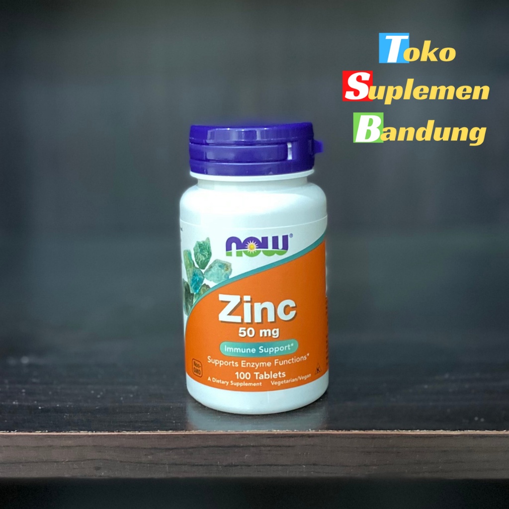 Now Foods Zinc 50 mg 100 Tablet / 250 Tablet