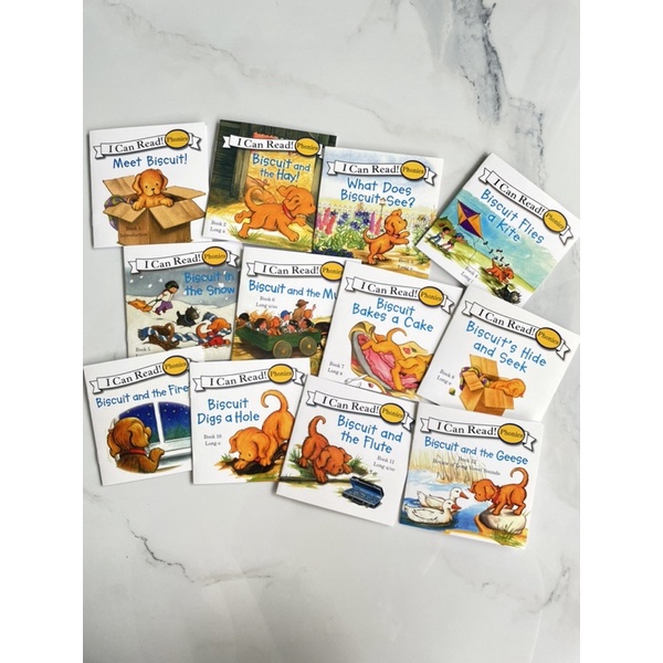 I can read Phonics Set Book - Set of 12 Imported Books - Buku Impor edukasi biscuit the dog
