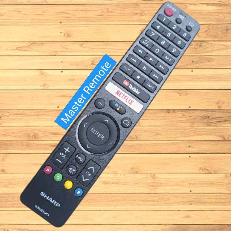 Remote Remot tv sharp Led Netflix android tv Smart tv original GB326WJSA