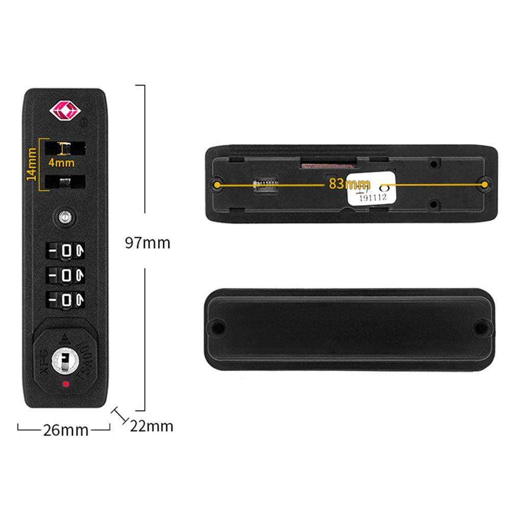 Pineapple TSA Customs Lock Hardware Koper Tahan Cuaca Anti Maling Aman Code Lock