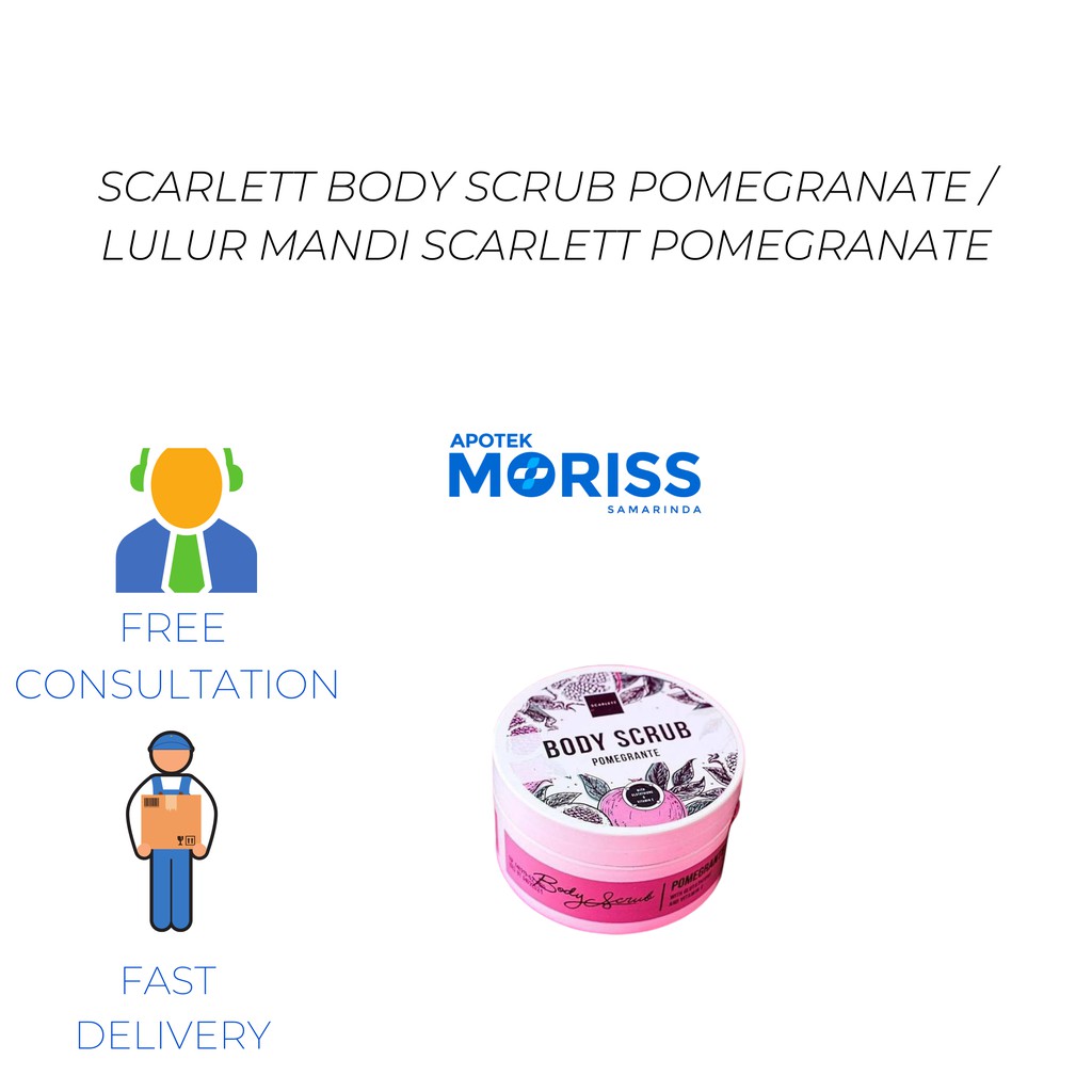 SCARLETT BODY SCRUB POMEGRANATE