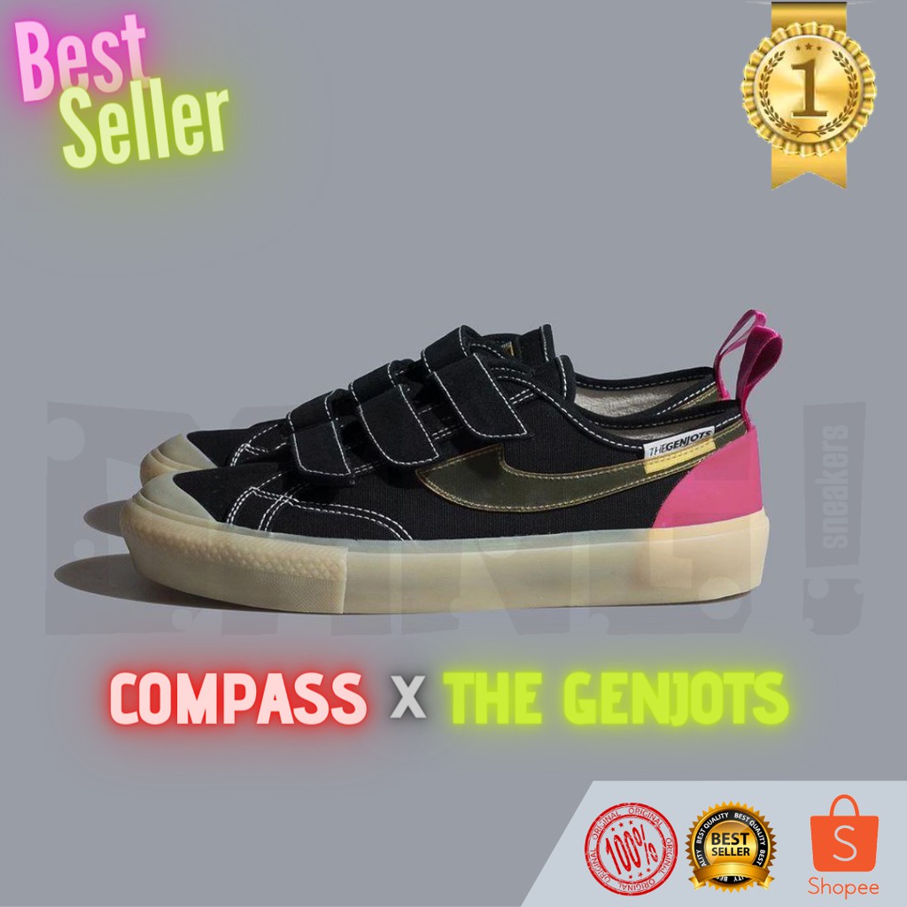 Sepatu Compass With The Genjots Low Version (Magenta/Yellow/Black/Cyan)-3