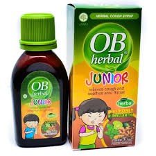 OB HERBAL JUNIOR Syrup sirup 60 Ml