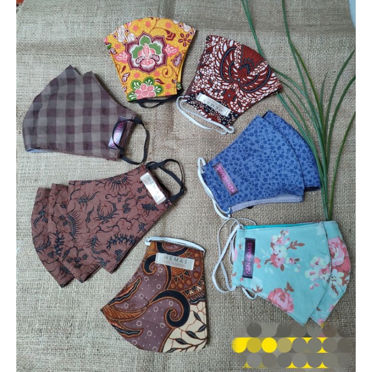 Masker Kain 2 Lapis Masker Kain Dewasa Earloop Motif