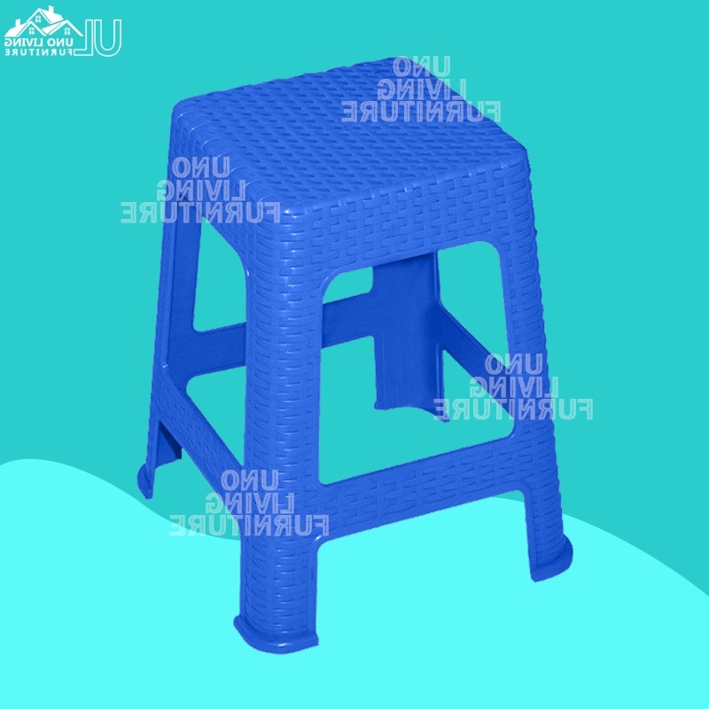 PROMO! KURSI BASO PLASTIK ROTAN / KURSI PLASTIK / KURSI BASO MOTIF ANYAMAN PLASTIK KURSI ROTAN BASO-BIRU TABITHA