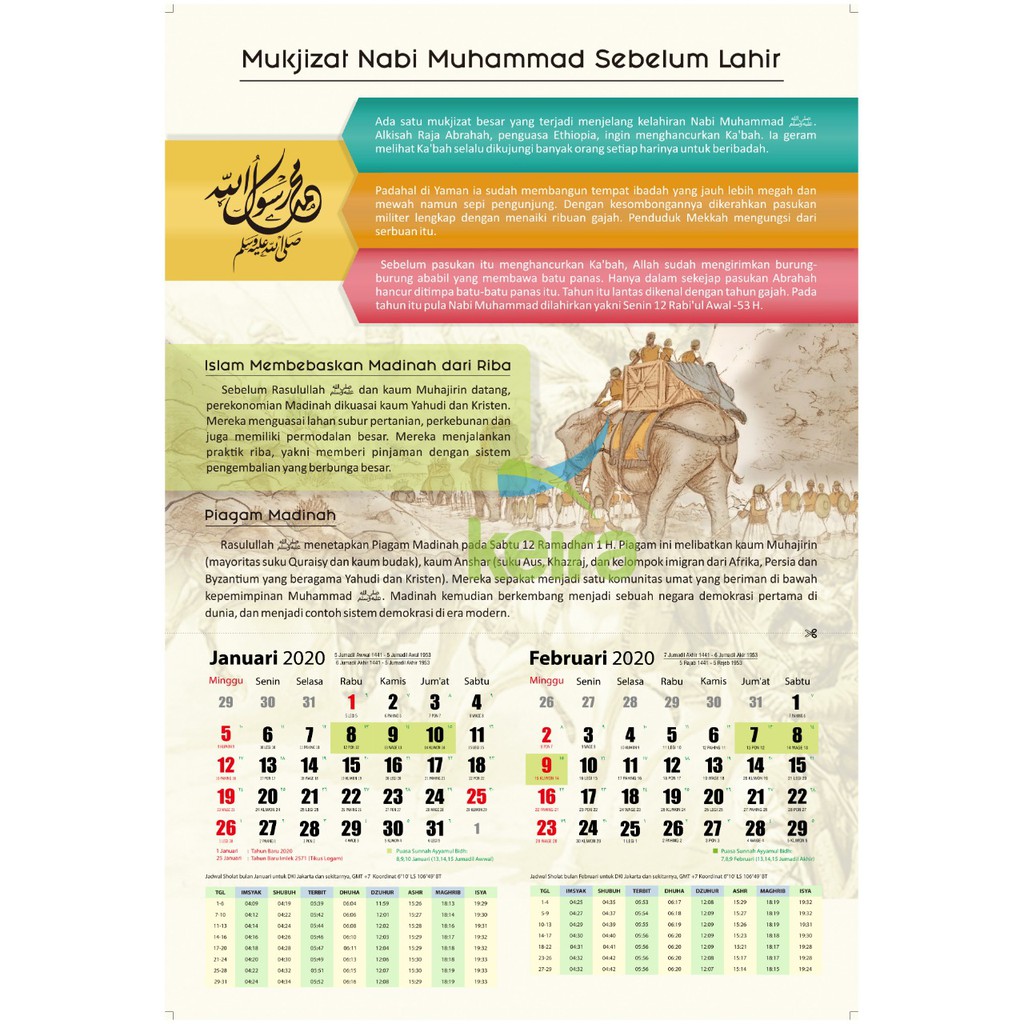 Kalender 2020 Sejarah Islam