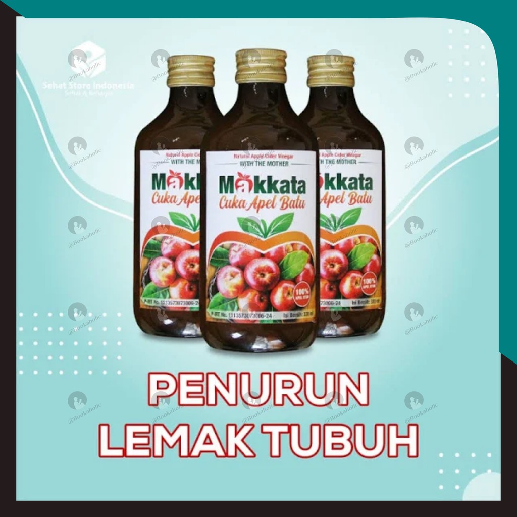 

CUKA APEL MAKKATA 100% Apel Utuh CUKA APEL Batu Malang Organic Apple Cider Vinegar Original