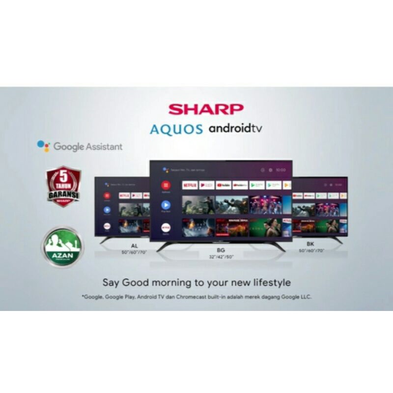 SHARP HD-Ready Android TV 32 Inch - 2T-C32BG1i