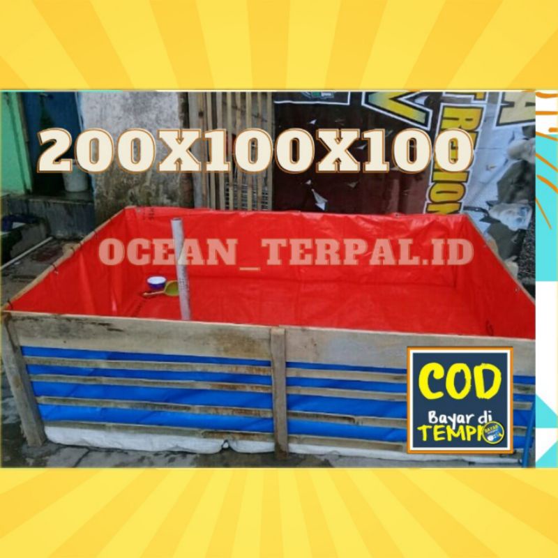 TERPAL KOLAM IKAN LELE 200X100X100 A12