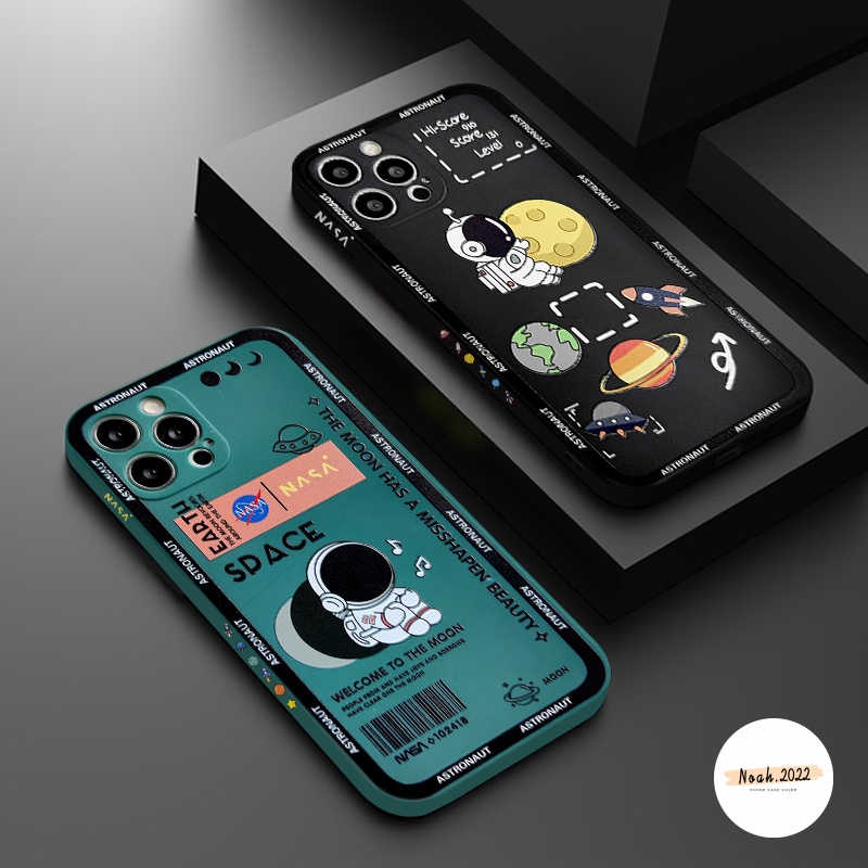 Soft Case Bahan Tpu Desain Astronot NASA Untuk Samsung A03S M22 A71 A52S A50 A03 A53 M11 A32 A72 A33 M11 A20S A12 A22 F22 M13S A1 A53 M12S A51 A3S A12