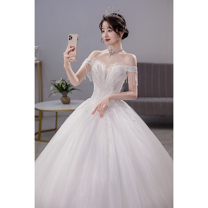 Gaun Pengantin 2202009 Putih Sabrina Wedding Dress