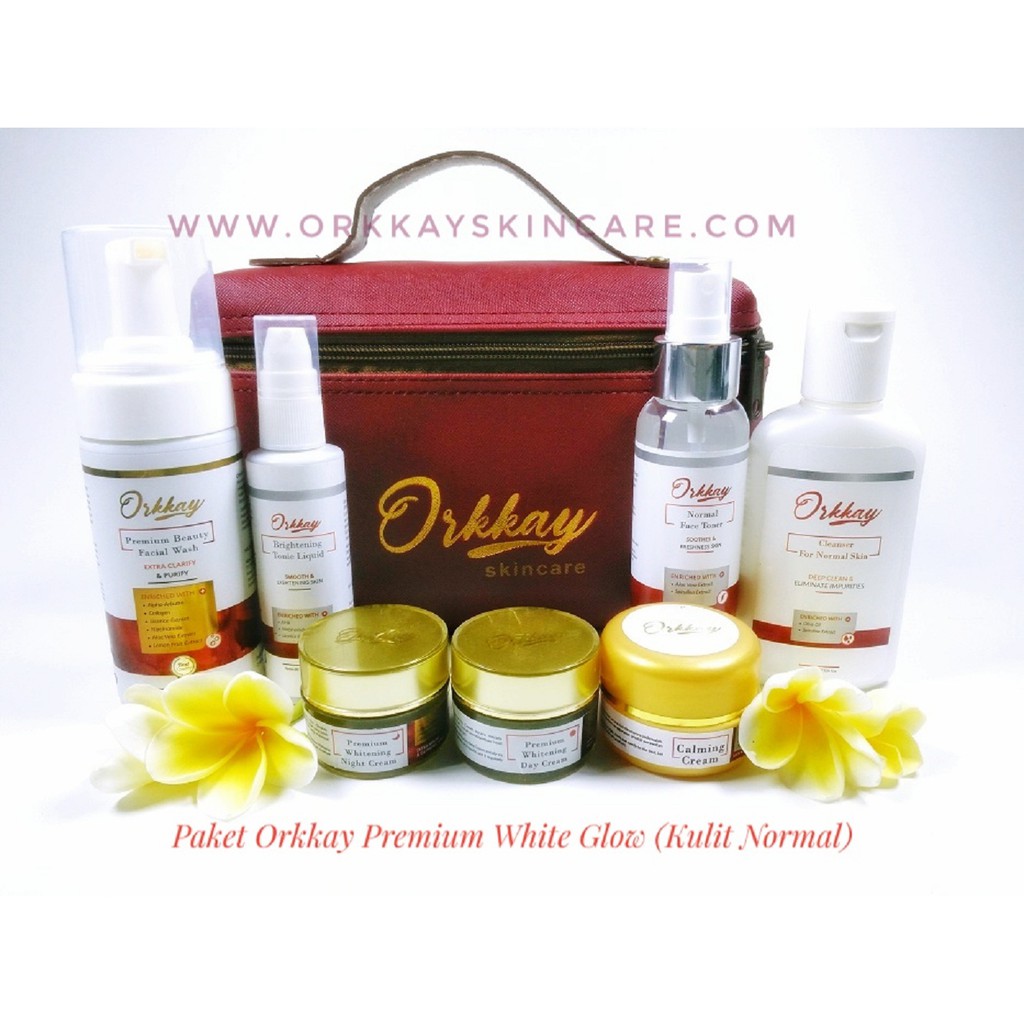 Skincare Pemutih Wajah, Orkkay Premium White Glow ( Kulit Normal)