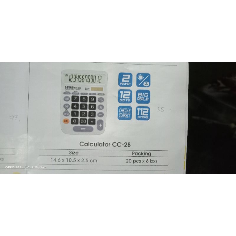 

kalkulator joyko cc 28