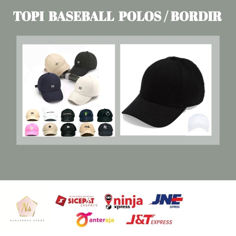 TOPI BASEBALL POLOS / TOPI BASEBALL POLOS UNISEX / TOPI PRIA DAN WANITA / TOPI SNAPCKBACK POLOS NEW