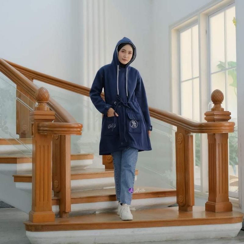 OUTER HIJAB MUSLIMAH TERBARU ORI ALIETHA JAKET HODIE WANITA MODERN MASAKINI