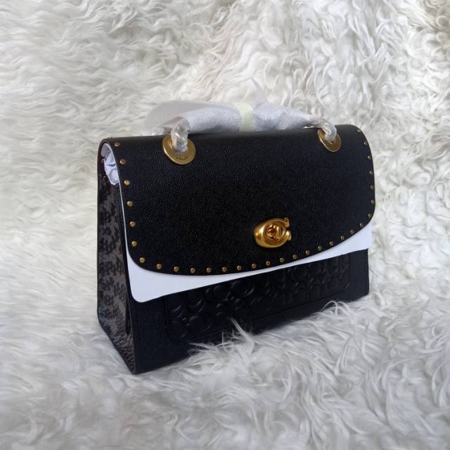 Coach parker black rivet