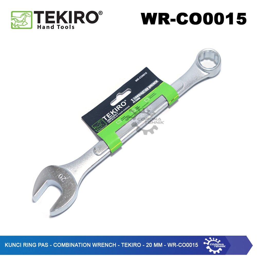 WR-CO0015  - Kunci Ring Pas - Combination Wrench - Tekiro - 20 mm