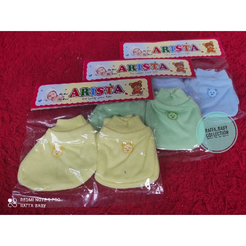 1SET sarung tangan +sarung kaki rib boneka