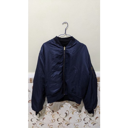 Jaket Bomber EARTH Branded Reversible Second / Preloved Jaket Full Sherpa Preloved