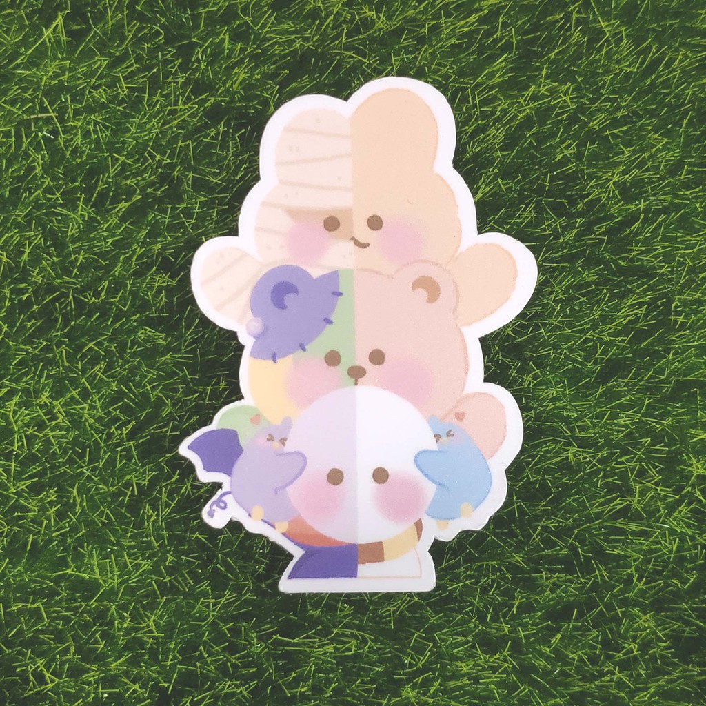

Booverse Vynil Sticker Halloween Costume Kostum Spooky Stiker Deco Bujo