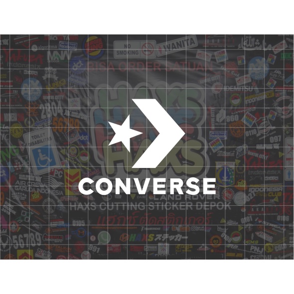 Cutting Sticker Converse Ukuran 7 Cm Untuk Motor Mobil