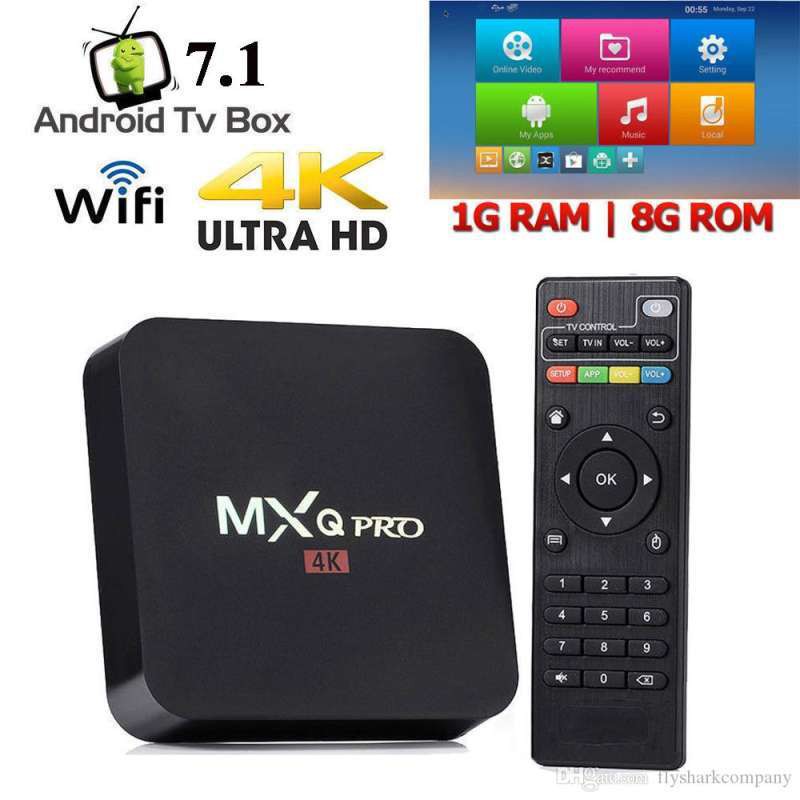 MX Q Pro TV Box Android 10 - Ram 2GB - Rom 16GB - Playstore - Wifi - LAN RJ45 - Fleco H265