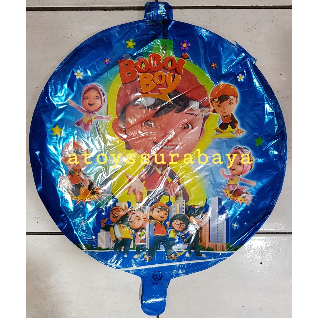 BULAT ISI BOBOIBOY (BALON GAS/FOIL/TERBANG/KARAKTER)