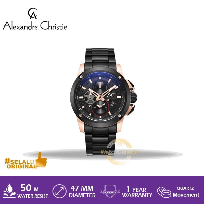 Jam Tangan Alexandre Christie AC 9602 MC BBRBA AC 9602 MCBBRBA Original Murah