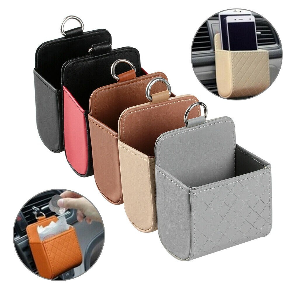 [BISA COD] Gantung Kantung AC Mobil Car Interior AC Multifunction Dashboard Air Vent Bag Organizer holder koin barang e toll