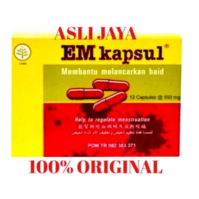 Em Kapsul (Membantu Melancarkan Haid) - Isi 12 Kapsul