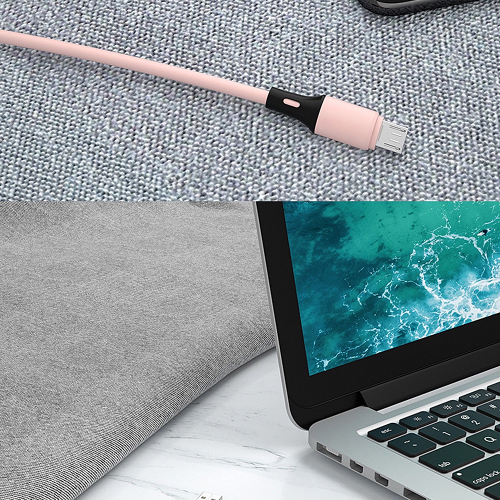 Kabel Data / Charger USB Tipe c Fast Charging Warna Macaron Untuk Android