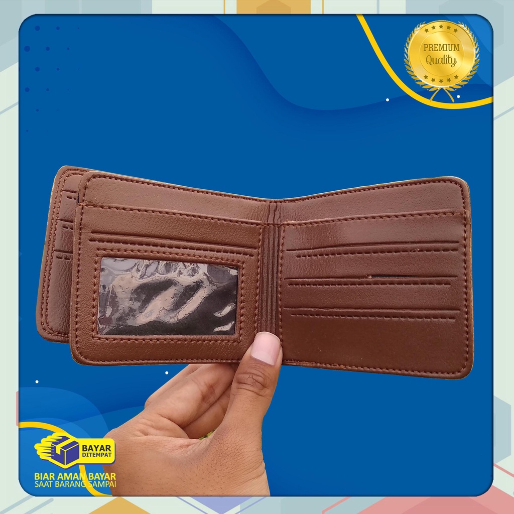 AMT Cloth's Fashion Dompet Pria amt pendek Bahan Kulit sintetik