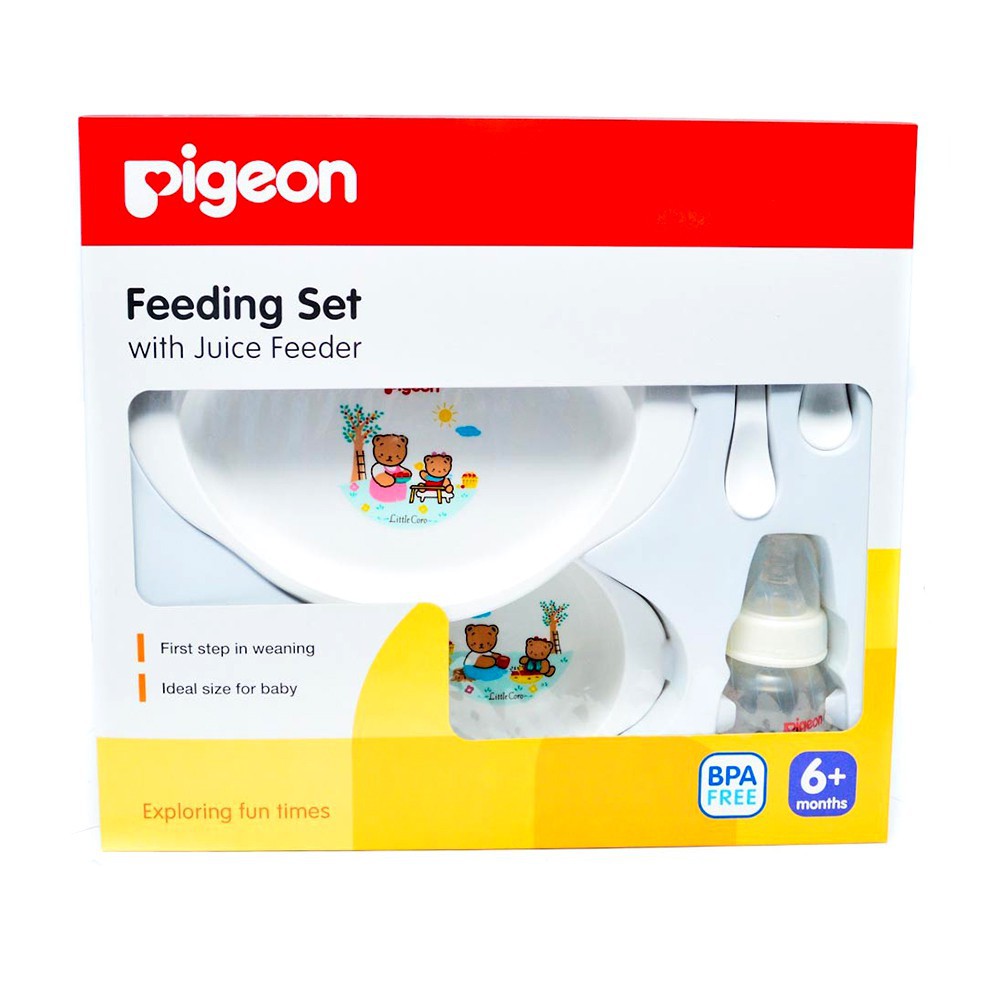 PIGEON Feeding Set With Juice Feeder