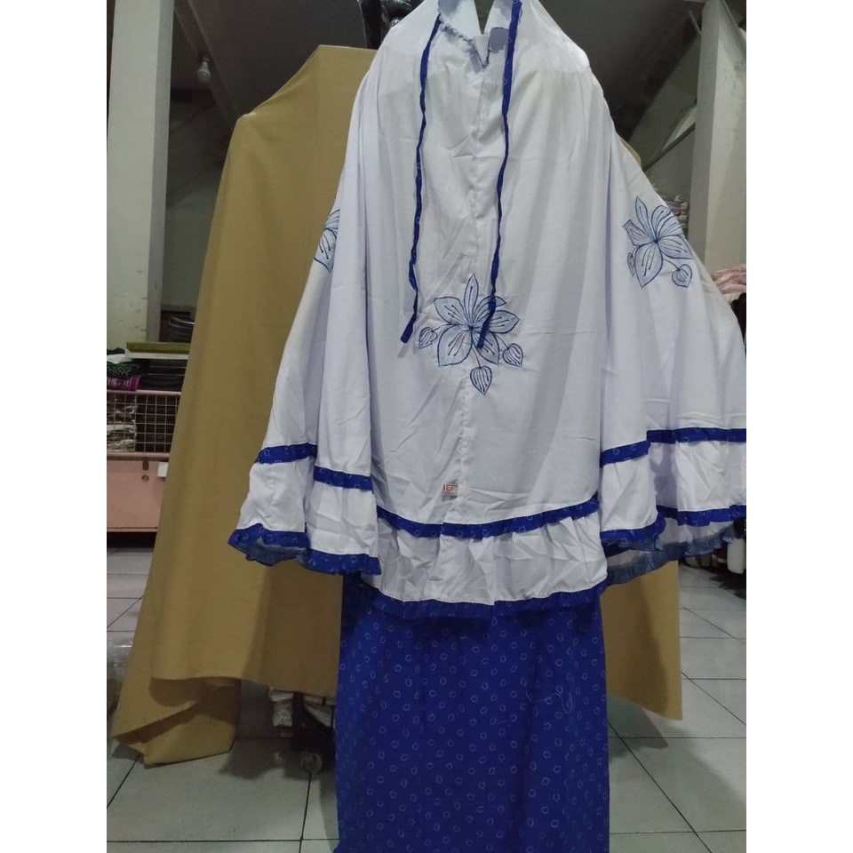 mukena alief. mukena santri gontor. imamah gontor putri