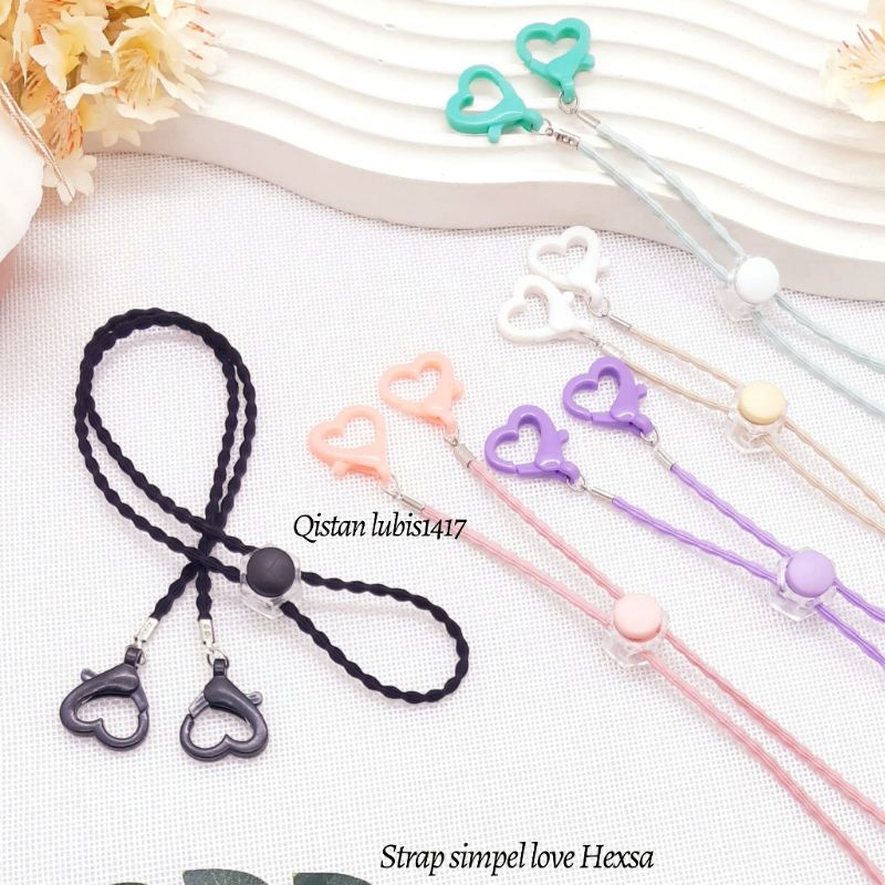 Strap simpel love Hexsa free plastik+stiker